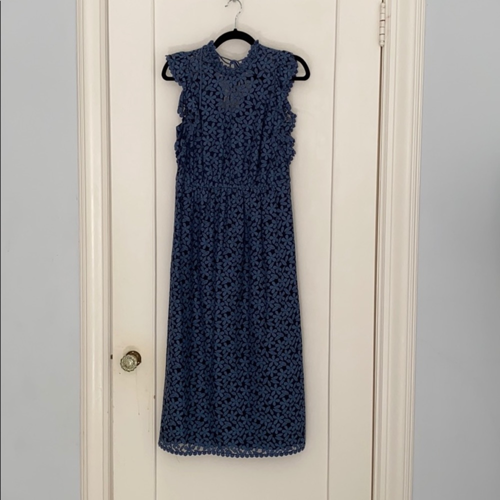 Kate Spade midi length lined lace dress sz 4